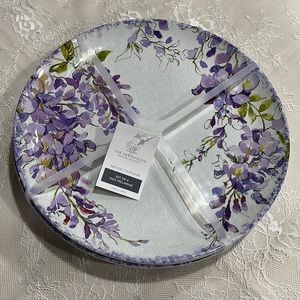 Rachel Ashwell The Farmhouse Shabby Chic Melamine Plates Set of 4 Purple Floral